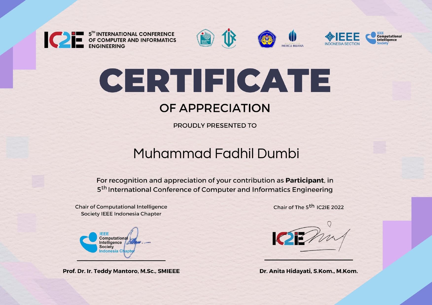 5th International Conference of Computer and Informatics Engineering (IC2IE)